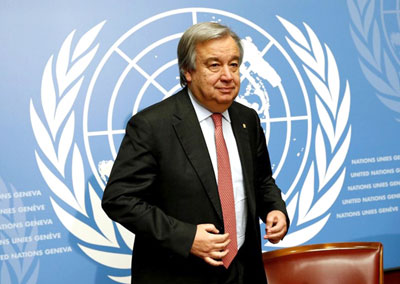 António Guterres aclamado como Secretário-Geral da ONU