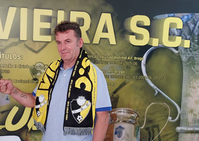 Roger Bastos treinador do Vieira Sport Club