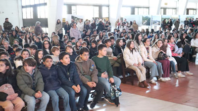 Alunos do Colégio D. Diogo de Sousa em peregrinação ao Sameiro