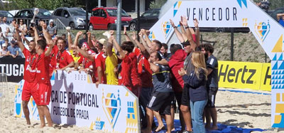 Vieira palco da final da Taça Futebol de Praia