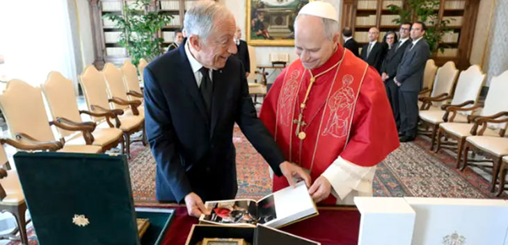 Papa recebe Presidente da República e lembra vítimas do mau tempo em Portugal