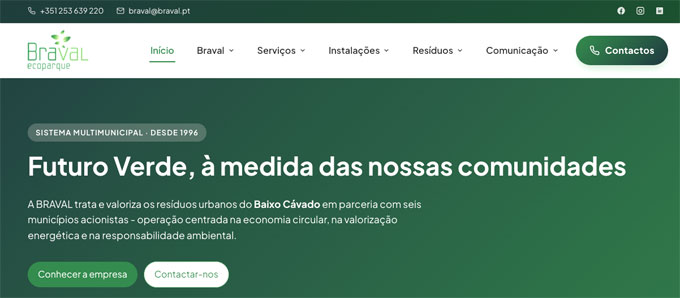BRAVAL assinala Dia Mundial do Ambiente com novo website 