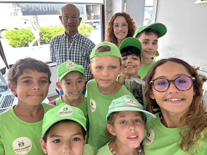 Jovens de Sintra na redacção do JV